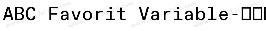 ABC Favorit Variable字体转换
